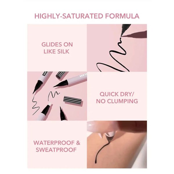 Magical and waterproof eyeliner 2 in 1 Shiglam model DO IT ALL