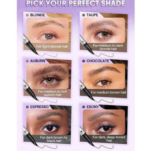 رنگبندی مداد ابرو لمینتی شیگلم