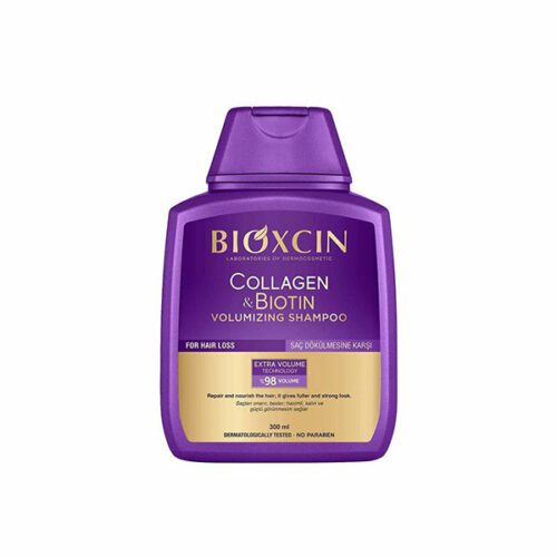 شامپو ضدریزش بیوکسین مدل بیوتین کلاژن حجم دهنده