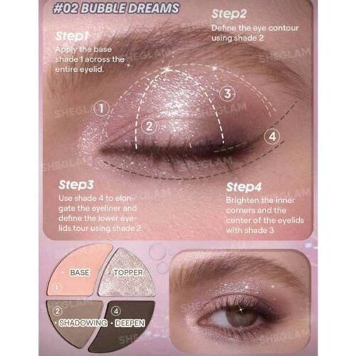 مینی پالت سایه 4 رنگ شیگلم Daydreamer Mini Palette