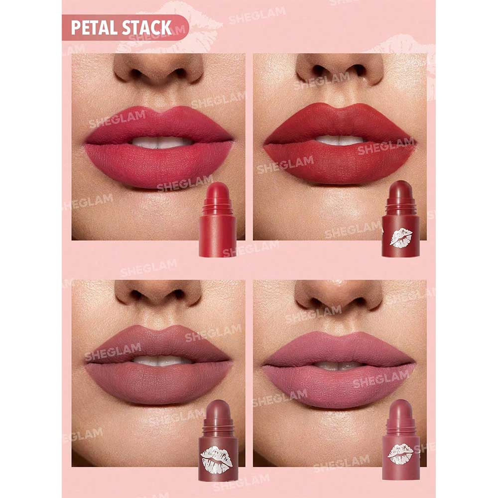 Petal Stack رژ لب 4 در 1 شیگلم مدل مگا