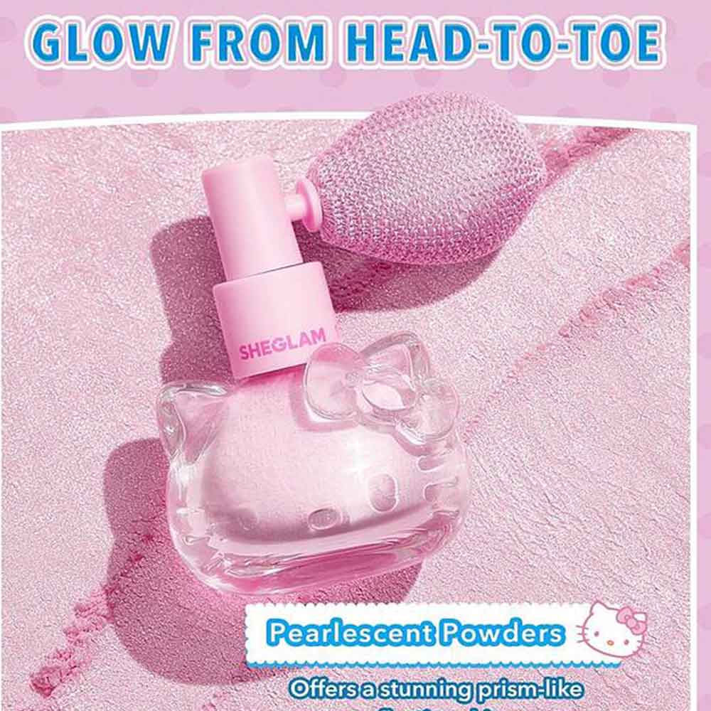 ویژگی هایلایتر و بادی میست هلو کیتی شیگلم Sheglam مدل Hello kitty