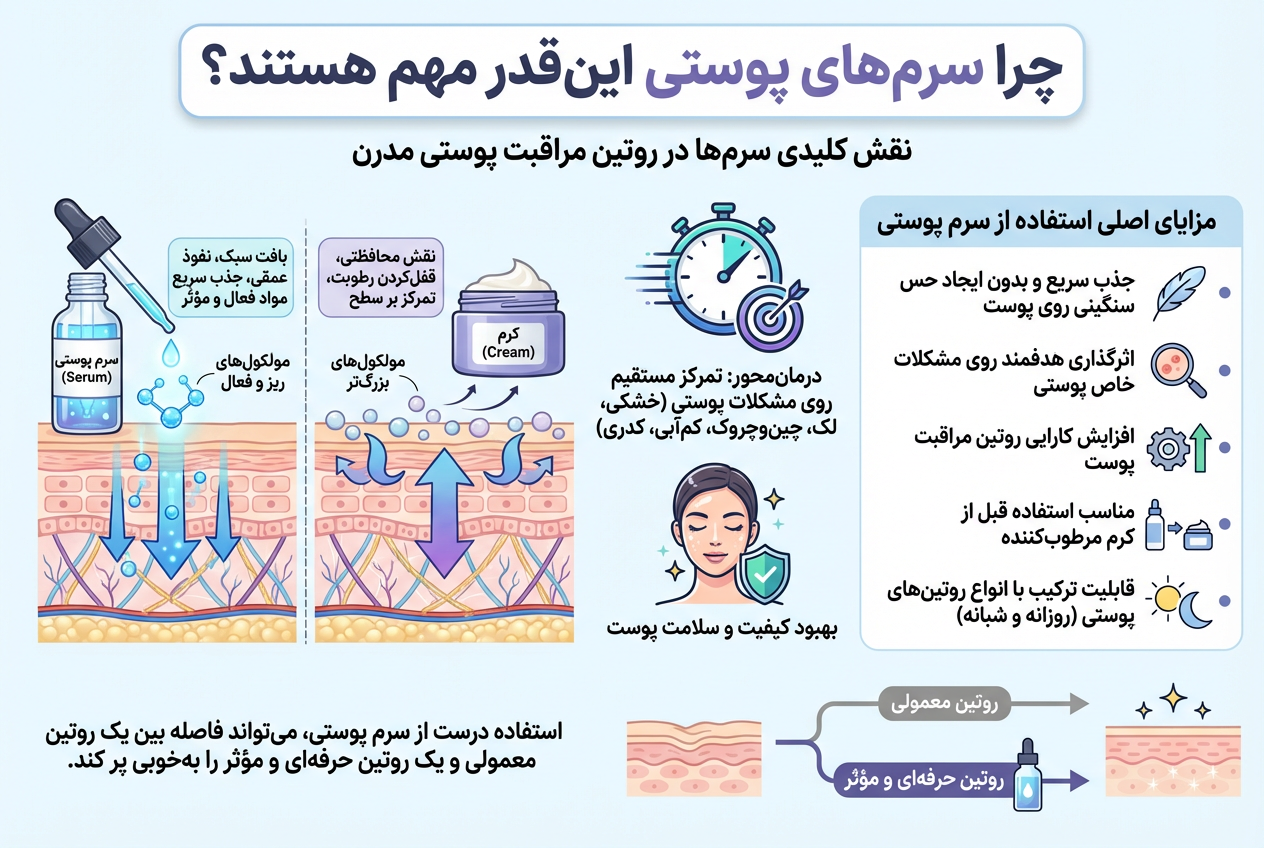چرا سرم‌های پوستی این‌قدر مهم هستند؟